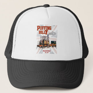 Puffing Billy Steam Train English Locomotive Trucker Hat