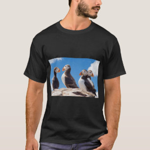 Puffins Birds Perched Nature T-Shirt