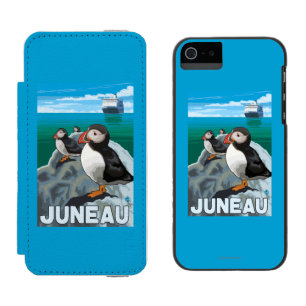 Puffins & Cruise Ship - Juneau, Alaska Incipio Watson™ iPhone 5 Wallet Case