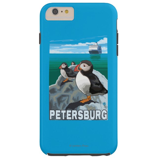 Puffins & Cruise Ship - Petersburg, Alaska Case-Mate iPhone Case (Back)