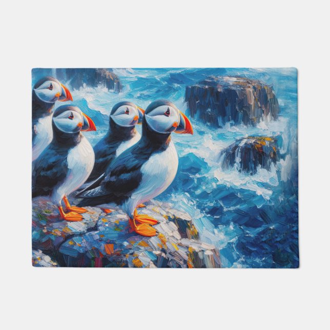 Puffins Doormat (Front)