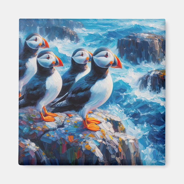 Puffins Magnet (Front)