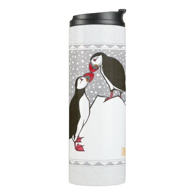 Puffins Thermal Tumbler (Rotated Left)
