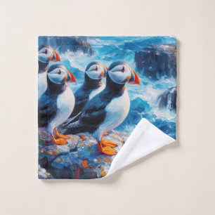 Puffins Wash Cloth