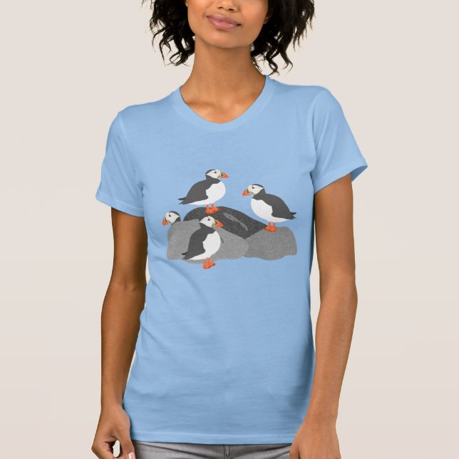 Puffins Womens Tshirt (Front)