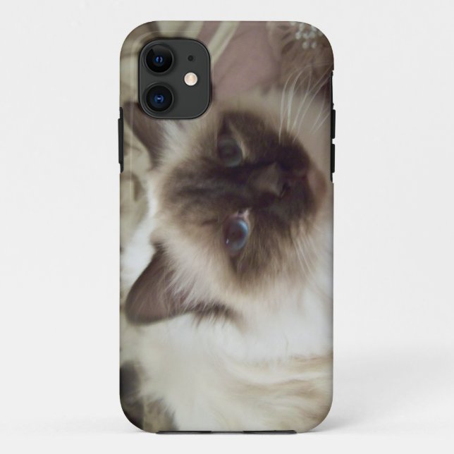 Puffo the cat I-Phone case (Back)