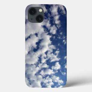 Puffy Clouds On Blue Sky iPhone 13 Case