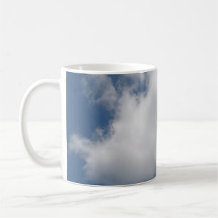 Puffy Cumulus Clouds in Blue Sky Coffee Mug