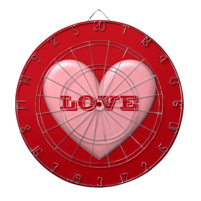 Puffy Heart Dartboard (Front)