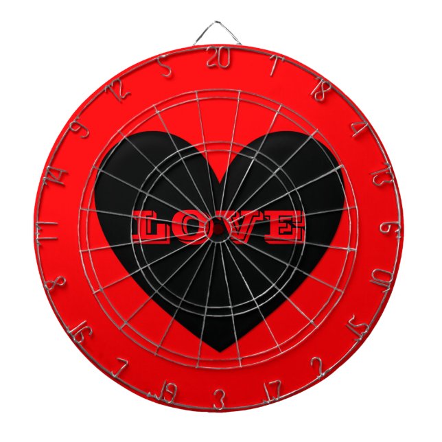 Puffy Heart Dartboard (Front)