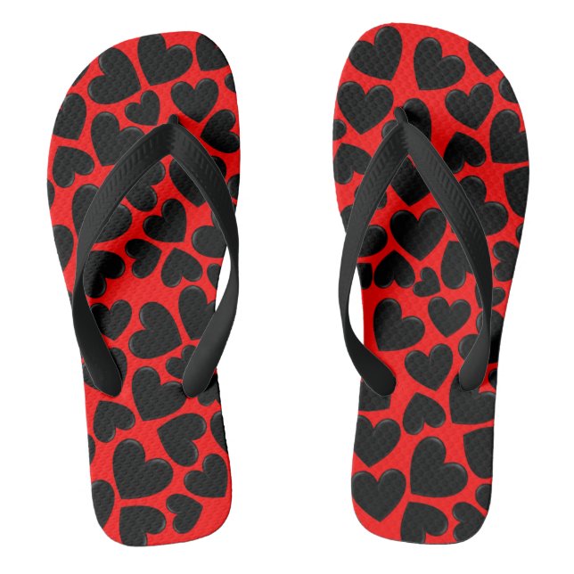Puffy Heart Flip Flops (Footbed)
