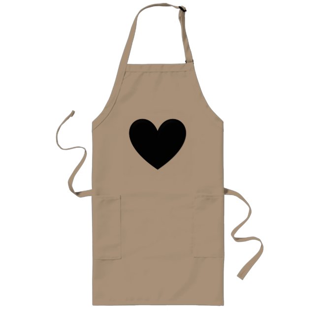 Puffy Heart Long Apron (Front)