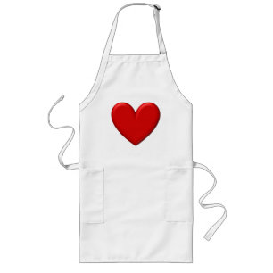 Puffy Heart Long Apron