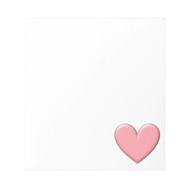 Puffy Heart Notepad (Front)