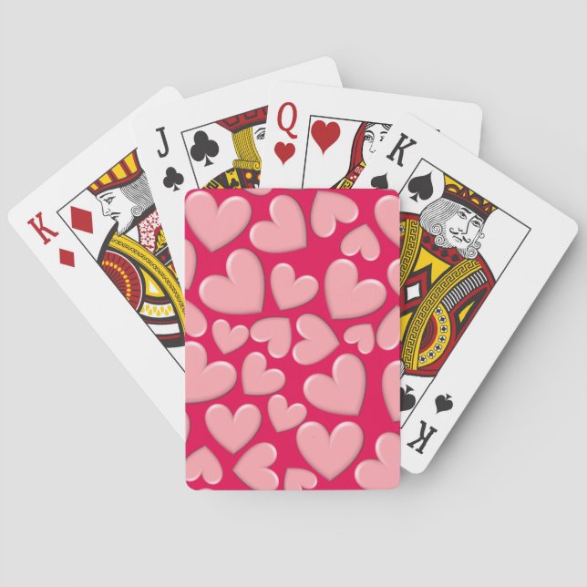 Puffy Heart Playing Cards (Back)