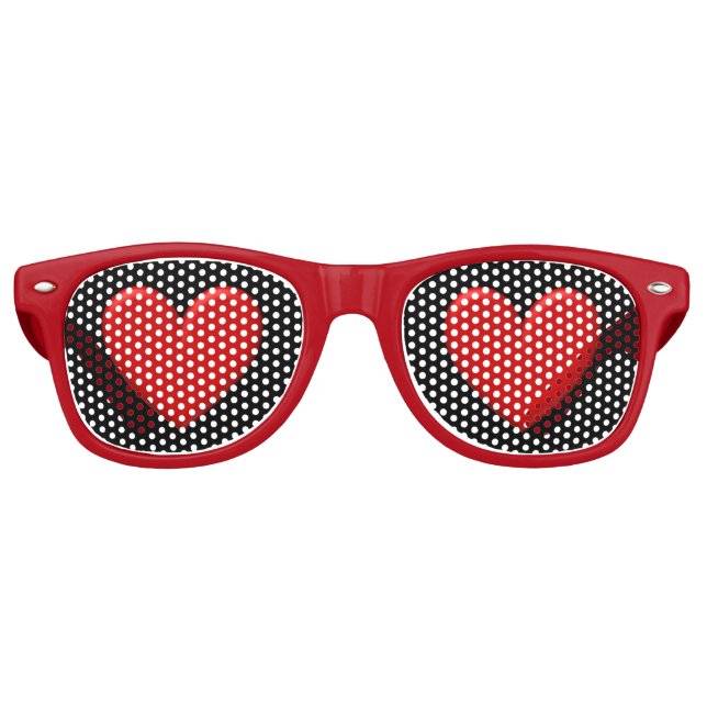 Puffy Heart Retro Sunglasses (Front)