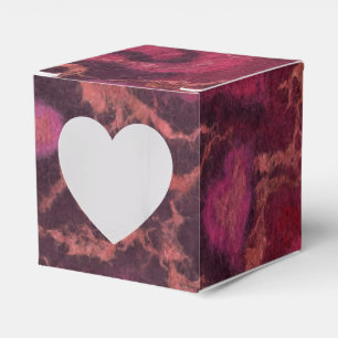 Puffy hearts romantic love pink red valentines day favour box