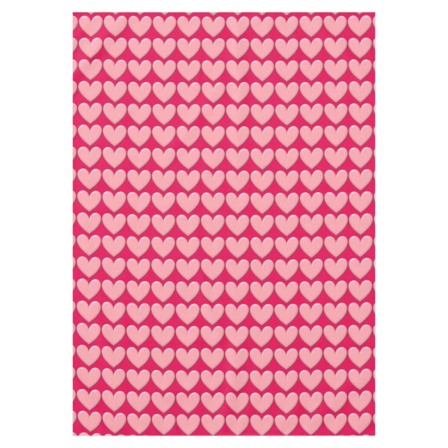 Puffy Hearts Tablecloth (Front)