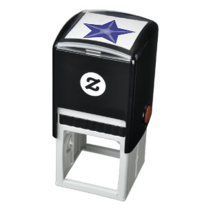 Puffy Purple Stars Self-inking Stamp