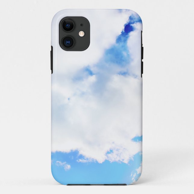 Puffy White Clouds and Blue Sky Case-Mate iPhone Case (Back)