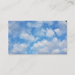 Puffy White Clouds Blue Sky Business Cards 2019
