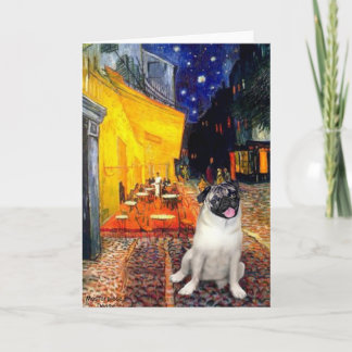 Pug 10 (fawn) - Terrace Cafe Card