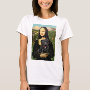 Pug 16 (black) - Mona Lisa T-Shirt