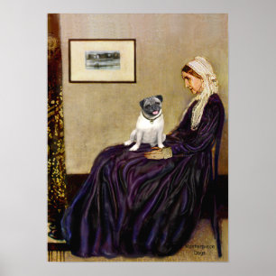 Pug 18 (fawn) - Whistlers Mother Poster