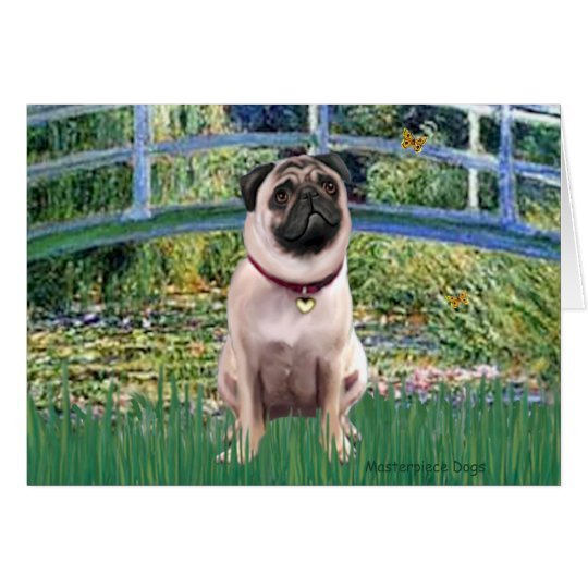 Pug 1 (fawn) - Bridge Card