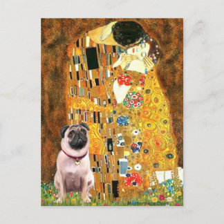 Pug 1 - The Kiss Postcard