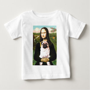 Pug 3 (fawn) - Mona Lisa Baby T-Shirt