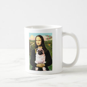 Pug 3 (fawn) - Mona Lisa Coffee Mug