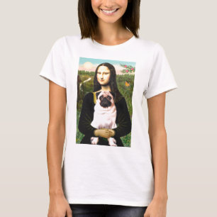 Pug 3 (fawn) - Mona Lisa T-Shirt