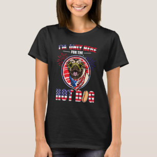 Pug 4th Of July Independence Day Usa Flag America' T-Shirt