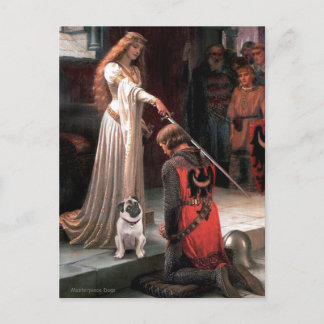 Pug 5 (fawn) - The Accolade Postcard