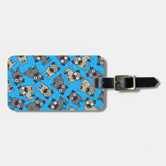 Pug-a-Dot (Blue) Luggage Tag
