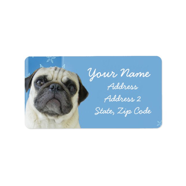 Pug Address Labels (Front)