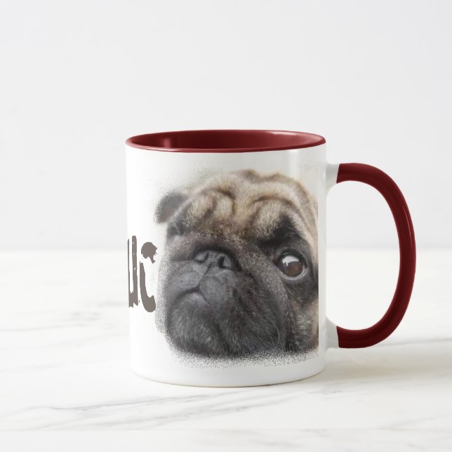 Pug-aholic Mug (Right)