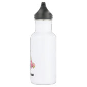 Pug and Peonies | Add Your Name 532 Ml Water Bottle (Right)