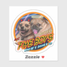 Pug and Puggle Sticker