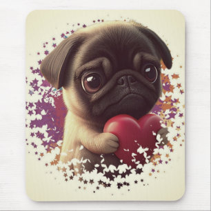 Pug, Animal,nature Mouse Mat