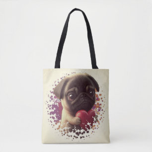 Pug, Animal,nature Tote Bag