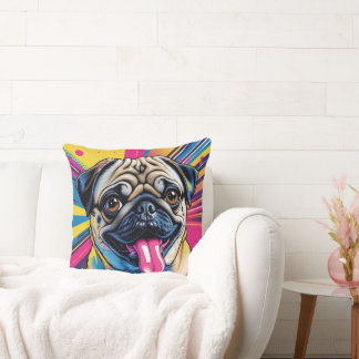 Pug Art Pop Art 01 Cushion