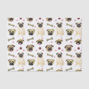 Pug Art Tissue Paper