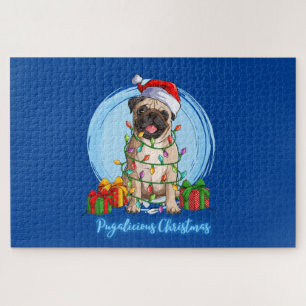 Pug at Christmas  Jigsaw Puzzle