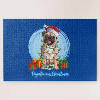 Pug at Christmas Jigsaw Puzzle
