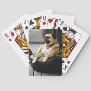 Pug at Rest Playing Cards