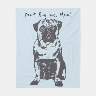 Pug Baby Blanket,  Pug Home Gift Fleece Blanket