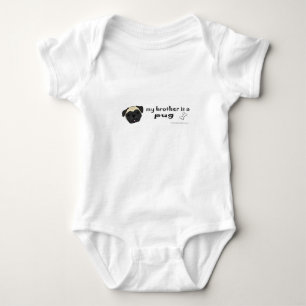 pug baby bodysuit