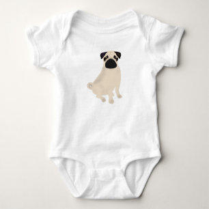 Pug Baby Bodysuit